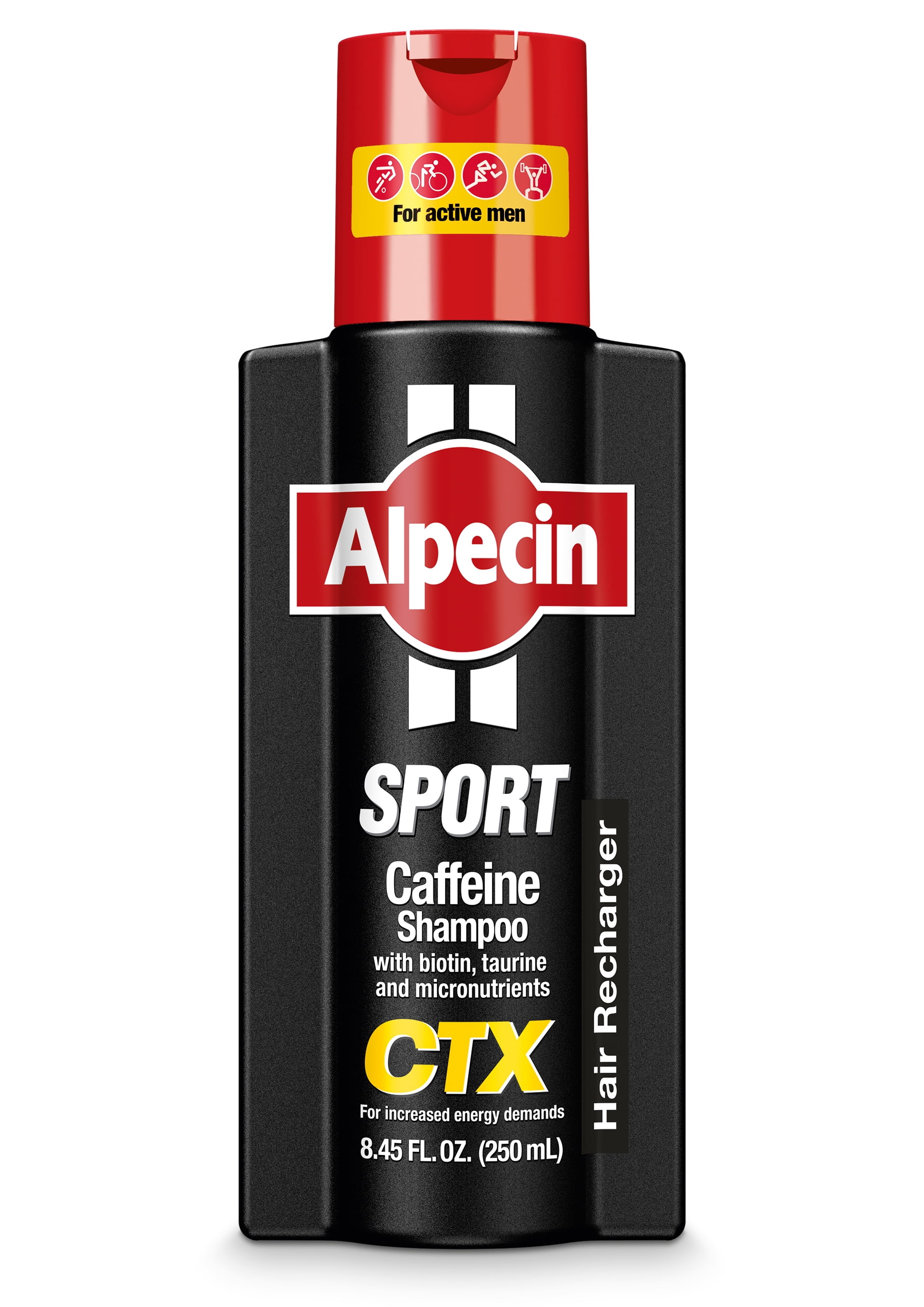 Alpecin Caffeine Shampoo CTX Sport Cleanses the Scalp to Promote