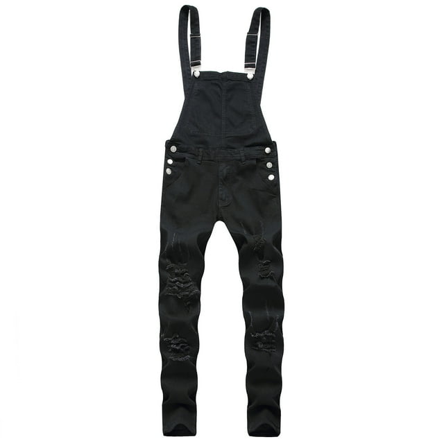 LSLJS Salopette Déchirée une Pièce pour Hommes Pantalon Ajusté Cadeaux pour Hommes