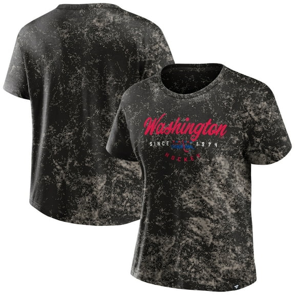 Women's Fanatics Black Washington Capitals Breakaway T-Shirt