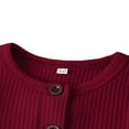 thumbnail image 3 of Baby Boys Girls Romper Ribbed Short Sleeve Knit Cotton One Piece Jumpsuit, 3 of 6