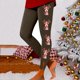 thumbnail image 1 of WILLBEST Leggings con Estampado Navideño para Mujer, Mallas Huecas Informales A La Moda, Pantalones de Yoga con Realce para Fitness, Deportes Y Comodidad 2647 Mediana, 1 of 3