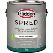 Glidden Spred Interior Paint & Primer Elusion / Grey, Flat, 1 Gallon