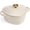 Cream, variant on Enameled Cast Iron Dutch Oven Pot with Lid, Heart-Shaped Dutch Oven, Durable Cast Iron Pot with Dual Handles, Oven Safe to 500 ° F, Works on All Stovetops