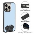 thumbnail image 2 of WIRESTER Shockproof Soft Rubber Cover Case for Apple iPhone 16 Pro 6.3" 2024, Animal Black Miniature Schnauzer Dog On Light Blue Background, 2 of 5