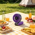 thumbnail image 6 of Foldable Handheld Fan Digital Display USB Rechargeable Neck Hanging Fan Strong Wind Cooling Fan, Foldable LED Display Portable Fan, For Travel Camping Office Commuting Outdoor Use, 6 of 6