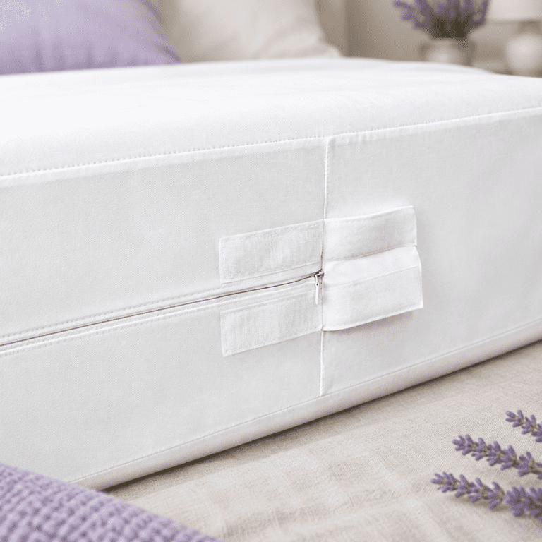Queen Size Box Spring Encasement, Waterproof Six-Sided Zippered Cover ...