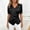 Black, variant on Satin Tops for Women V Neck Short Sleeve Casual Ruched Shirt Lightweight Slim Fit Solid Wrap Tops Fashion Work office Business Shirts
