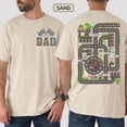 thumbnail image 3 of 2 Sided Dad Race Track Graphic T-Shirt, Construction Theme Tee for Father's Day, 3 of 6