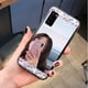 thumbnail image 1 of Funda con diamante de espejo para iPhone 14, 11 Pro MAX, XS, XR, SE 2020, 7, 8 Plus, 12, 13 Pro, anillo de apoyo, funda de silicona suave con joyas ostentosas Fivean unisex, 1 of 2