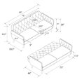 thumbnail image 3 of Novogratz Tallulah Memory Foam Futon, 3 of 9