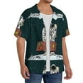 thumbnail image 2 of Kdxio Men'S Hawaiian Shirt For Men Short Sleeve Shirt Astronaut Traveler With Suitcase Summer Casual Holiday Beach Button Down T-Shirts, 2 of 5