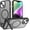 Frosted Matte Black, variant on MYKOMI for iPhone 14/13 case: [fit for Magsafe] Strong Magnetic & Invisible Stand, Military-Grade Drop Protection with Screen Protector, Adjustable Kickstand Frosted Translucent Matte Phone Case