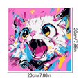 thumbnail image 3 of Complete Children's Art Set Colorful Cat Design Relaxing Art Set with Cute Frame and Brushes, 3 of 8