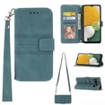 thumbnail image 1 of Nalacover PU Leather Wallet Case for Google Pixel 7 Pro 6.7-Inch,Crossbody Shoulder Strap Card Slots Holder Flip Folio Cover with Kickstand Magnetic Clasp Wrist Strap Handbag Shockproof Case,Darkgreen, 1 of 9