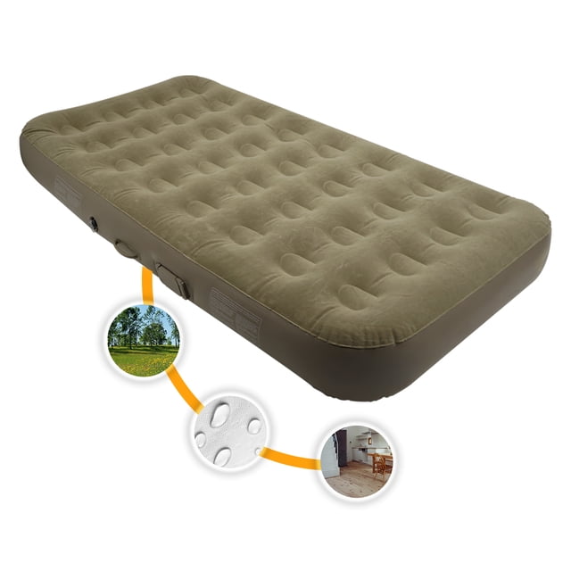 Colchón inflable individual Gaon con almohada y bomba Electrica para camping