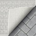 thumbnail image 4 of Well Woven Indoor/Outdoor Area Rug 5'3" x 7'3" Arwen Grey Moroccan Tribal Striped, 4 of 7
