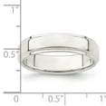 thumbnail image 2 of 925 Sterling Silver 5mm Flat with Step Edge Band Ring Size 8.5, 2 of 6