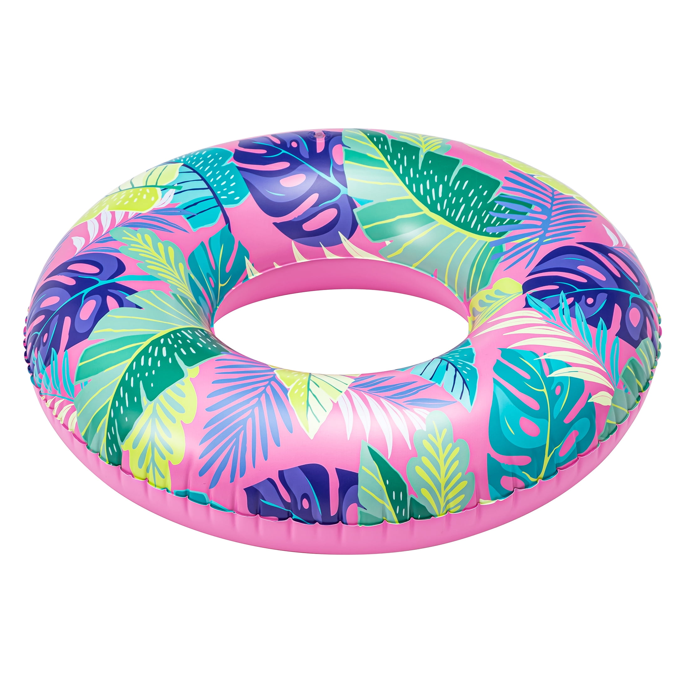 (3 pack) Bluescape Pink Tropical Inflatable Swim Tube Pool Float, for Kids & Adults, Age 9 & up, Unisex
