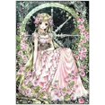 thumbnail image 1 of 5d Cartoon Girl Pattern Full Diamond Painting Home Decoration Stickers Diamond Embroidery, 1 of 5