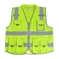 thumbnail image 7 of High-Visibility Surveyor Vest with 10 Pockets, Reflective Yellow Safety Gear for Outdoor Work, 7 of 7