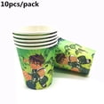 thumbnail image 4 of Decoración de fiesta de cumpleaños con tema de Ben 10, vajilla desechable con patrón de Ben, platos y vasos de papel, banderas, suministros para fiesta de Baby Shower para niños, 4 of 4