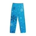thumbnail image 6 of Balery Winter With Snowflakes print Men's Pajama Pants,Ultra Lightweight Pjs,Lounge Pant-Small, 6 of 9