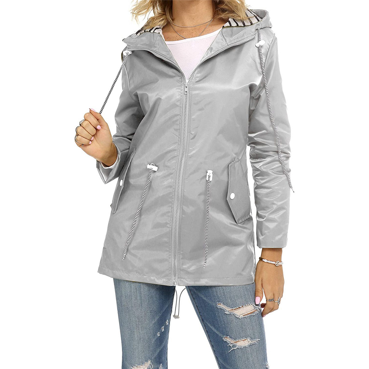 Womens waterproof hooded mac Clearance