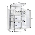 thumbnail image 6 of TOPMAX 62inch Height Wood Large Greenhouse Balcony Portable Cold Frame with Wheels and Adjustable Shelves for Outdoor Indoor Use, Black, 6 of 10
