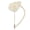 WHITE, variant on Burgundy Rose Wedding Corsage - Versatile Ribbon Brooch for Wedding Prom Formal Events