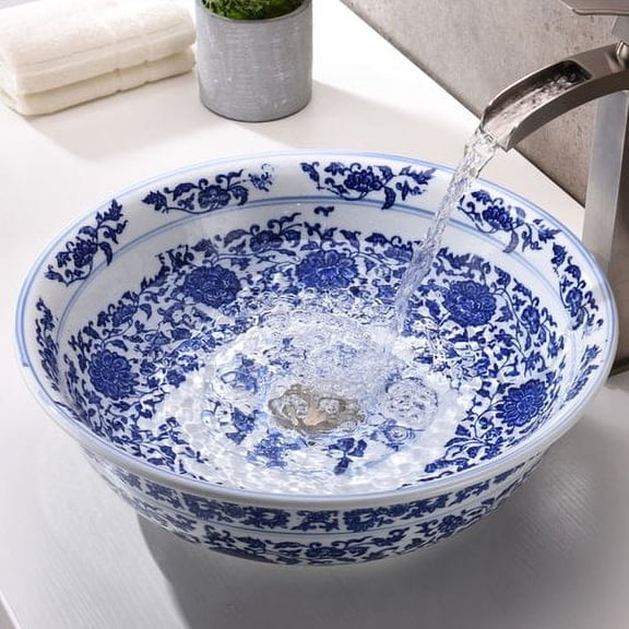 ANZZI Cadence Series Circular Vessel Bathroom Sink