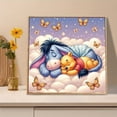 thumbnail image 4 of DIY Diamond Art Kit , Cute Cartoon Relaxing Animal Design, Multi-Colored Embroidery Mosaic Art, Standing Ear Donkey and Winnie the Pooh, Insect and Butterfly Accents, Perfect Room Home Decor, 4 of 7
