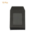 thumbnail image 3 of Unique Bargains 3'' Clear Single Sided Mailing Photos Full Face Window Envelopes, Black 10 Pack, 3 of 5