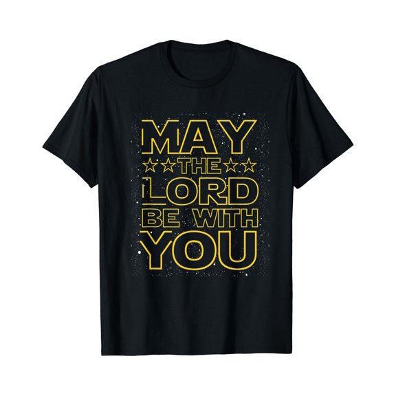 May The Lord Be With You Christian God Faith Fun T-Shirt , Vintage T-Shirt