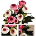 thumbnail image 3 of Advancent Ramo de capullo de rosa artificial de 9 cabezas, decoración de flores rosas de simulación, decoración Floral, flor falsa de boda Flores artificiales rosa Advancent HA7444-04B, 3 of 6