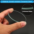 thumbnail image 4 of Uxcell 2.56x0.1" Dia Flashlight Glass Lens, 2 Pcs Polished Edge Glass Lens, Transparent, 4 of 5