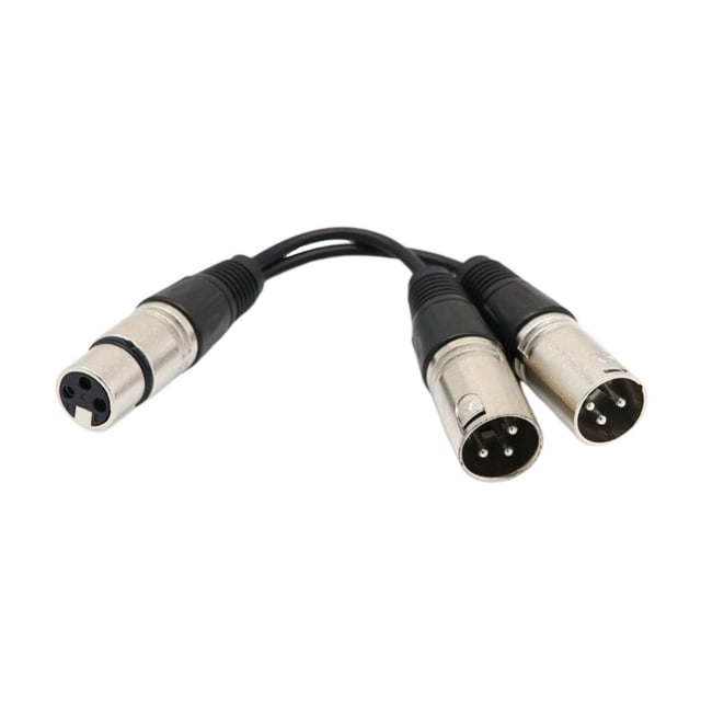 XLR y Adaptador XLR a XLR Adaptador Cable Distribuidor para Micrófonos