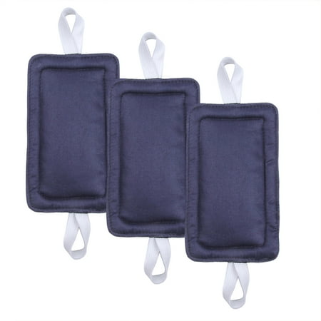 Door Silencer Door Jammer Door Closer Cushion Nursery Door Latch Cover 3 Pack for Noise Reducing Quiet Doors Baby Toddler Safety 3.25 x 5.5 Inch (Navy Blue)