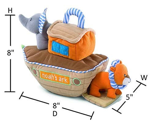 GUND Baby Noah's Ark Playset Stuffed Plush 11" 6 pieces 