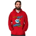 thumbnail image 4 of Grumpy Smurf Jolly Enough Xmas Santa Hoodie Sweatshirt Women Men Brisco Brands M, 4 of 6