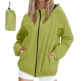 thumbnail image 2 of Mgmyaa Veste Imperméable à Capuche pour Femmes Coupe-Vent Légère avec Poches, 2 of 9