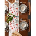 thumbnail image 2 of Ldtrchee Valentines Table Runner 70 Inches, Watercolor Love Heart Botanical Bed Runner Dresser Scarves Tabletop for Indoor Outdoor Parties/Ceremony/Banquet, 13" x 70", 2 of 8
