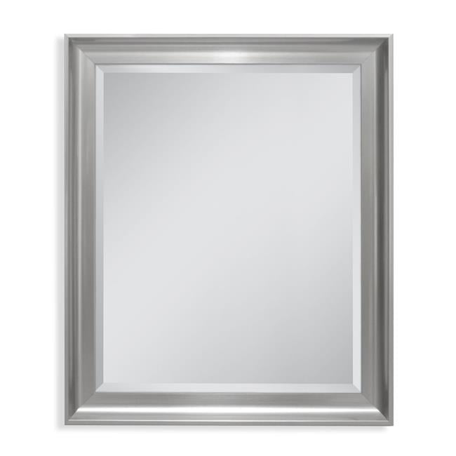 Head West 8121 27 x 33 in. Malibu Transitional Titanium Wall Mirror