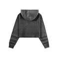 thumbnail image 3 of Hat and Beyond Women's Casual Crop Top Fleece Hoodie, 3 of 6