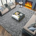 thumbnail image 1 of Merelax Alfombra suave y moderna para interiores, para dormitorio, sala de estar, habitación de niños, decoración del hogar, alfombras de piel peludas y esponjosas antideslizantes, cómoda alfombra par, 1 of 4