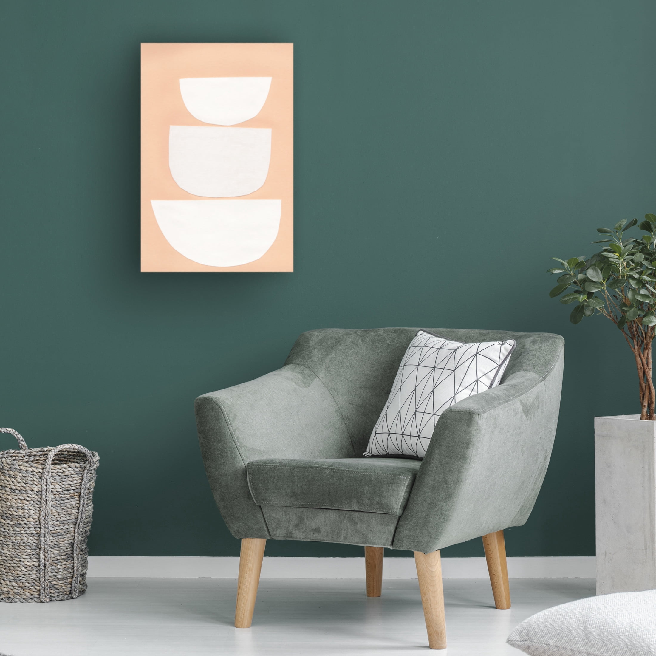 Trademark Fine Art uplusmestudio  Cutted Shapes No 2 Canvas Wall Art