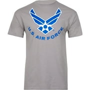 U.S. Air Force Symbol Officially Licensed Aeroplane Apparel Co. Men's T-Shirt Size: 2XLarge, Color: Gravel
