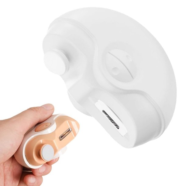 Fiudx Cortaúñas Eléctrico, Silencioso y de Baja Vibración, con Luz Nocturna Suave, Carga Rápida y Batería de Larga Duración, Ideal para Viajes, Ideal para Todas Las Edades, Ergonómico y Portátil.