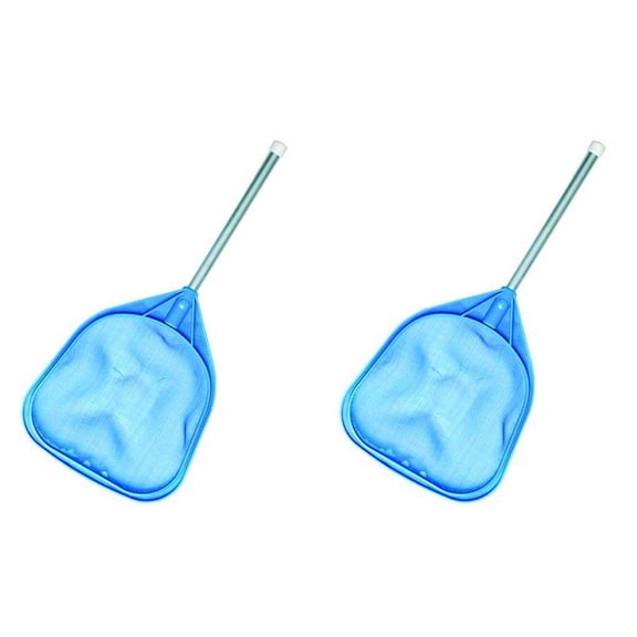2) Hydrotools 8050 Swimming Pool Spa Tub 12" Aluminum Handle Leaf Net Skimmers