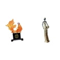 thumbnail image 1 of Figura de escritorio de , figura africana, estatua de mujer tribal, material de resina, artesanía artística única, ideal para regalar o decorar el, 1 of 8