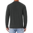 thumbnail image 3 of SUÉTER PULLOVER DE CUELLO ALTO PARA HOMBRE INSPIRE CHIC, COLOR SÓLIDO, CON CREMALLERA DE CUARTO, SUÉTER DE POLO DE PUNTO, TAMAÑO M, GRIS OSCURO, 3 of 5